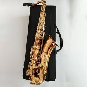 Saxophone ténor professionnel haut de gamme doré, structure originale 992, ton goutte B, instrument de jazz en laiton plaqué or