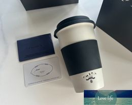 Tasse en céramique pratique haut de gamme avec couvercle, tasse en verre d'eau de bureau