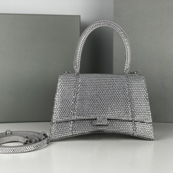 High-end Higest Mirror Diseñador Moda Mujer Lady Bag Bolsos Correas diamante Hombro mini estilo crossbody Monedero Piel de cordero genuina Importación de cuero Italia cocodrilo