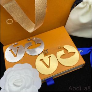 Bijoux haut de gamme Femmes Boucles d'oreilles Nice Big Hoop Earring Bringle Designer Charmure d'oreille 18 km Gold Silver Pearl Oreau Poux d'oreille Fashion Lady Brand Boucle d'oreille avec sac à poussière Box