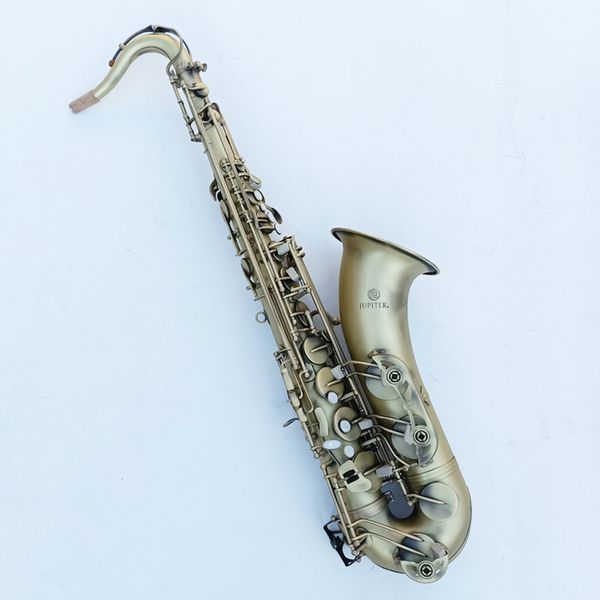 Saxofón tenor JTS500Q B-flat de alta gama, instrumento de jazz de bronce antiguo con boquilla y caja