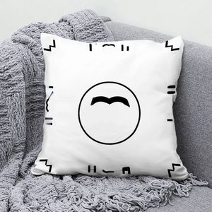 Almohada con letras de alta gama, ropa de cama de alta calidad, decoración de la habitación del hogar, funda de almohada, sofá, silla, coche en blanco y negro, almohadas informales de varios tamaños para hombres y mujeres