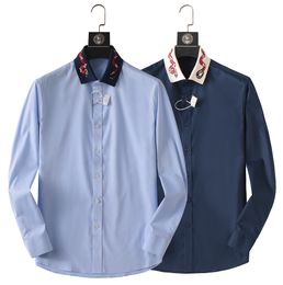 Coupe ample haut de gamme 2024 Station européenne tendance printemps/été chemise décontractée pour hommes lettre classique chemise de luxe tout-en-un à manches longues en trois dimensions 01