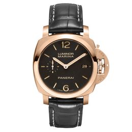 Relojes de diseñador de lujo de alta gama para Peneraa Limited Edition Limited Mechanical Rose Gold Watch Mens Watch PAM00393 Original 1: 1 con logotipo y caja reales