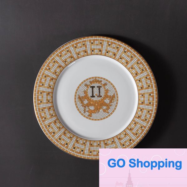 Taza de té perfumada de serie de mosaico de alta gama, juego de tazas de porcelana de hueso de lujo, Retro, asequible, muestra de decoración de habitación, taza de café con mango dorado