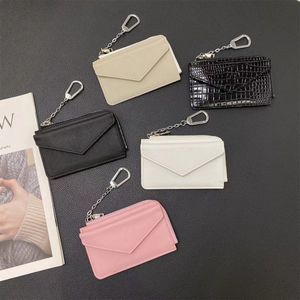 High-end nieuwe lederen mini-portemonnee Designer mode 5 kleuren delicate multi-card creditcard ID-kaart opbergtas