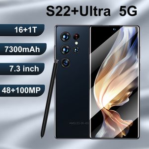 Nouveau téléphone portable haut de gamme commerce extérieur téléphone portable S22ultra grand écran téléphone intelligent 7.3 pouces produits authentiques d'origine