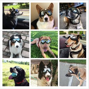 Lunettes pour animaux de compagnie haut de gamme lunettes vêtements pour chiens coupe-vent imperméable lunettes de soleil pour animaux de compagnie lunettes en plein air grands chiens fournitures