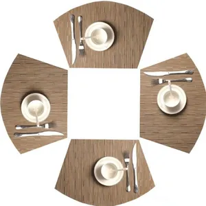 High-end Place Mat Round Placemats keukentafel placemat warmte isolatie vlekbestendige wasbare PVC-tafelmatten