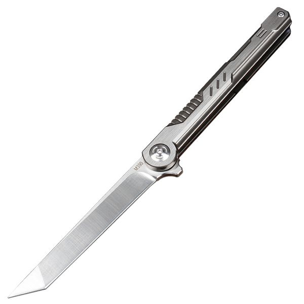 Couteau pliant de poche haut de gamme M390 en acier lame TC4 Titanium Alloy Gande Edc Gift Couteaux 2 Blade Style Disponible