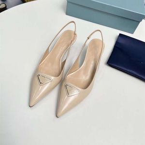 Baotou – sandales françaises pointues à talon mi-fin pour femmes, chaussures simples élégantes, Style féerique, haut de gamme, 2024