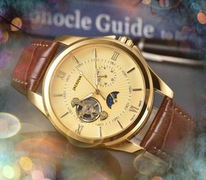 High-end kwaliteit zakelijk Zwitserland groot formaat horloges highend heren automatisch uurwerk klok luxe kalender Tourbillon Handopwindbaar waterdicht horloge geschenken