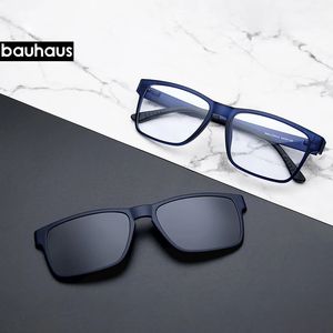 Lunettes optiques de qualité haut de gamme, monture à Clip sur aimants, lunettes polarisées pour myopie, lunettes de soleil pour hommes, 240119