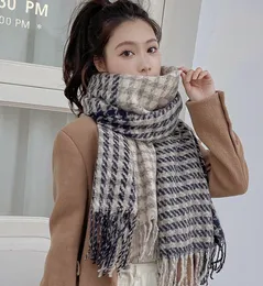 Écharpe haut de gamme femmes nouveau Style coréen cachemire châle chaud épaissi écharpes vente en gros mode hiver