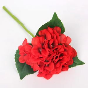 Hortensia simulada de alta gama, piezas de hortensia de una sola rama, flor de seda, boda, novia, celebración de flores, arreglos florales, hortensia