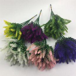 High-end simulatie Lavendel pastorale stijl decoratie bloemen bruiloft onsterfelijke bloemen paars lavendel pseudoflowers 20 stuks veel WL323c