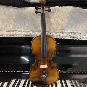 Les débutants faits à la main en bois massif haut de gamme jouent violon professionnel violon 4/4 violalines de test de gamme complète d'instruments de taille