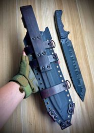 High End Strong Miller M31 Survival Tactisch Mes Z-wear Titanium Coating Tanto Blade Zwart Volledige Tang G10 Handvat Vaste Blade Rechte Messen met