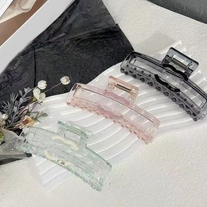 High-end stijlen Crystal Designer Hair Clips Hair Claw beroemde vrouwen ontwerpmerk Letter Barrettes Haarspeld Geometrie Haarclip Kerstmis haarjewelry