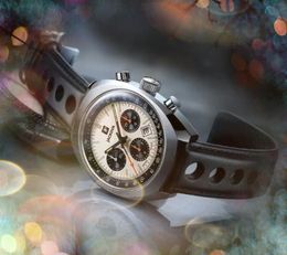 Haut de gamme Super grand cadran automatique Date hommes montres de luxe mode trou bracelet en cuir mouvement à quartz horloge glacé Hip Hop président Bracelet montre-bracelet cadeaux