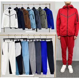 Pantalones de lana de tecnología de alta gama Pantalones deportivos para hombre de diseño Sudaderas con capucha con cremallera completa Chándal Pantalones de calle Conjuntos de sudaderas con capucha para hombres Pantalones de chándal Jumpersuit Chándales casuales para hombre