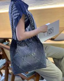 Sac fourre-tout de créateur de tendance haut de gamme Bag du sac à bandoulière de la mode en jean pour femmes