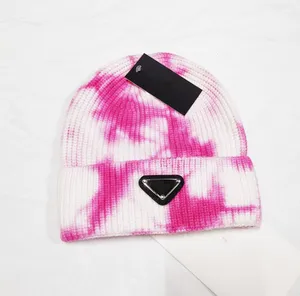 Chapeau en laine teint par nouage triangulaire haut de gamme pour femme, Protection chaude des oreilles, chapeaux tricotés fleuris, bonnet coréen, Hip Hop, peau de Melon, casquettes de propriétaire chinois