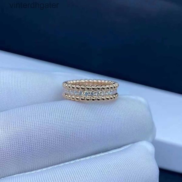 High Dead Vancefe Brand Designer Rings for Women Kaleidoscope Boaded Diamond Full Diamond Ring Voldía de oro 18K Joyería de diseño de logotipos de marca de marca de alto grado