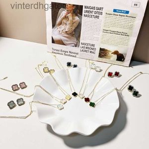 High -end Vancelfe Brand Designer ketting vierbladig gras ketting dames veelzijdige sleutelketen hanglampje lichte luxe stijl trendy designer merk sieraden