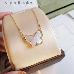 High -end Vancelfe Brand Designer Necklace S925 Sterling Silver Exquise Butterfly Necklace for Women Fashion Designer Necklace Gift