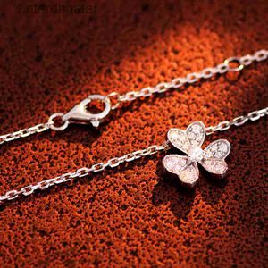 High -end Vancelfe merkontwerper ketting mode luxe 18k platina diamant ketting voor cadeau trendy designer merk sieraden