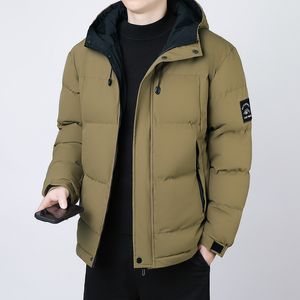 Veste d'hiver en coton épais et ample pour hommes, haut de gamme, tendance, avec capuche, grande veste en coton, veste coupe-vent d'hiver