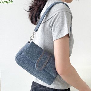sac à main féminin haut de gamme Pu / denim Fi Handbag High Quality Sacs Sacs Hermes Tendies Aaisselle Pours Color Color Color Sag I6DL # #