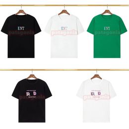 Couples de haute couture T-shirt Designer Hommes T-shirts à manches courtes Femme Couleur Lettre Imprimer T-shirts Casual Tops Taille S-2XL