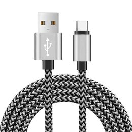 Hoge snelle USB -kabels Type C tot C oplaadadaptergegevens Synchronisatie Metal Telefoonlijn sterke gevlochten lader