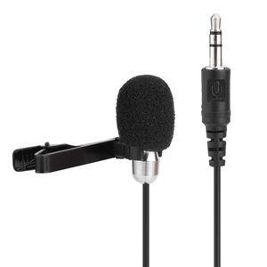 Freeshipping Haute Fidélité Pince À Cravate Mic Mini Microphone À Condensateur Revers Lavalier Mic Pour Téléphone PC