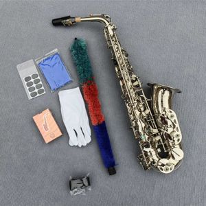 Hoge Franse 54 Eb Es Altsaxofoon Sax Shell Sleutel Carve Patroon Houtblazers Instrument Met Koffer Andere Accessoires