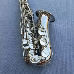 Saxofón Alto francés SAS-802 Eb E-plano, carcasa para saxofón, patrón tallado, instrumento de viento de madera con estuche, otros accesorios