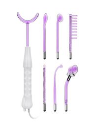 Hoogfrequente gezichtsmachine 7 Wands Tube Spot Acne Remover Skin Trapping Facial Skin Care Massage Beauty Spa8603568