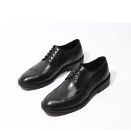Hoge echte formele merkkwaliteit Leather Men Business Suits Male Wedding Oxford Party Shoes E E