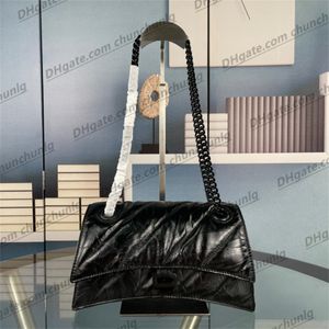 Luxe Haute Véritable Cuir Designer Mode Messenger Sac Épaule Fourre-tout Sac à bandoulière Sacs à main Mode Femmes Messenger Pochette peau de vache Chaîne d'embrayage Lady Purse