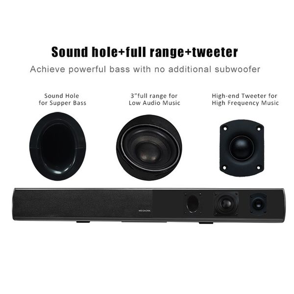 Altavoz de plástico ABS de alta calidad para BT Home Theater Bloetooth Wireless Surround Speaker Soundbar S11 para Notebook