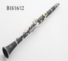 Buffet de alto grado 1986 B12 B16 B18 Clarinete 17 Key Cramponcie A Paris Bakelite Tube Instrumentos de clarinete con accesorios de casos7730855