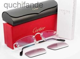 High Grade Carter 1: 1 originele designer zonnebrillen vrouwen CT0344O C -bril Clear getinte lens met echt logo