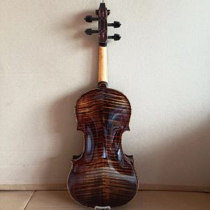 Pintura de anacardo de alto grado Violín hecho a mano 4/4 retro marrón oscuro stradivari estudiante de arce violin instrumento musical profesional