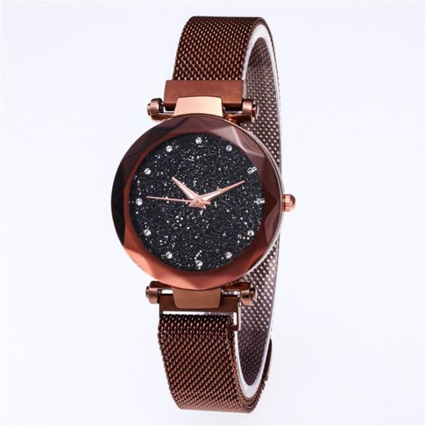 Haute qualité diamant ciel étoilé belle montre à Quartz pour femme dames montres mode femme montre-bracelet décontractée 2846