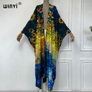 Bohemian rétro à double face Bohemian Retro Cardigan Beach Wear Cover Up Elegant Holiday Party Kimono Fashion Abaya