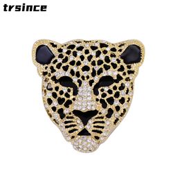 Haute qualité tête de léopard tigre broche Badge hommes costume pull broches fête des pères cadeaux manteau épinglette pour hommes femmes accessoires