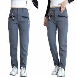 Pantalons pour hommes de haute qualité de nouveau style Four Seass peut porter de grandes poches Slim Straight Stretch Pantalons décontractés Fi Hommes Vêtements u6FQ #