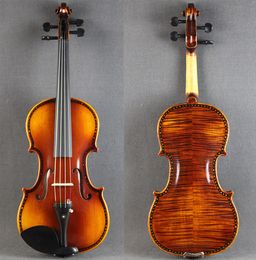 Hoogwaardige puur handgemaakt Luodiaans patroon volwassen geïmporteerd Europees materiaal professionele viool 4/4 muziekinstrument